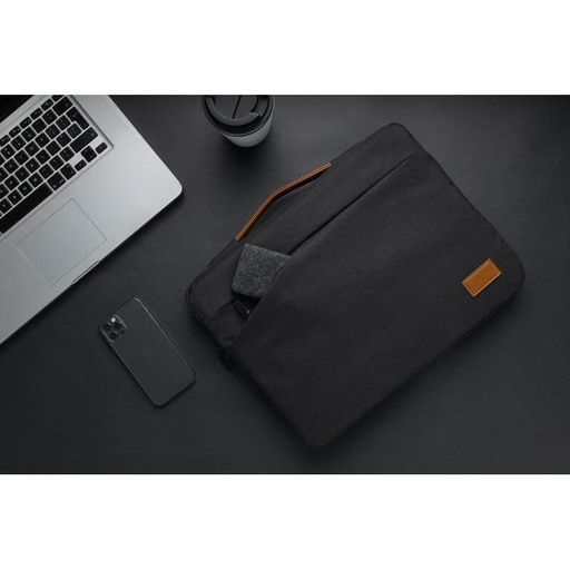 SALCEA - Santhome 15" Laptop Sleeve (Black/Tan)