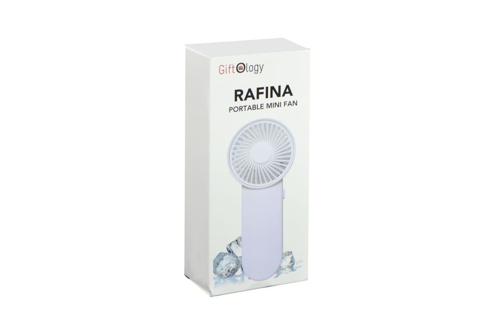 RAFINA - Portable Desk/Hand Fan (Battery operated) - White