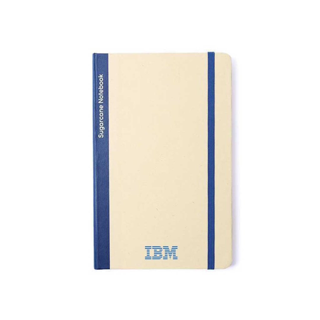 BUREN - eco-neutral Sugarcane Paper A5 Notebook - Navy Blue