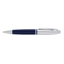 Calais Chrome & Blue Lacquer Ballpoint Pen