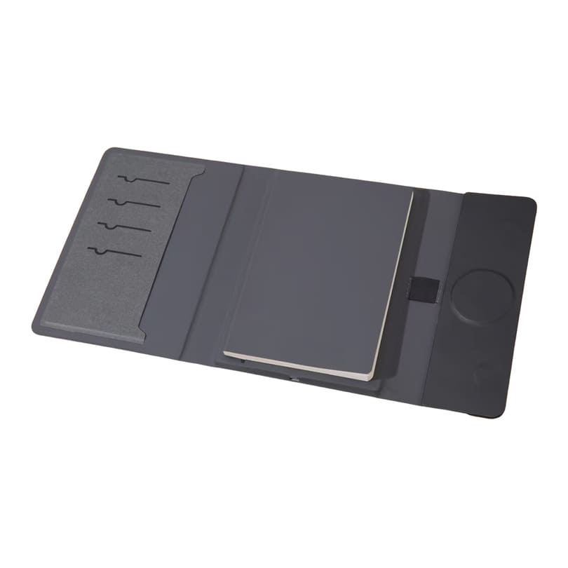 BERGMUND - Santhome 10000mAh Magnetic 15W Magsafe Wireless Power Bank Folder - Black