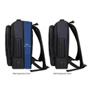 TURISMO - Santhome Expandable 17" Business Backpack - Black