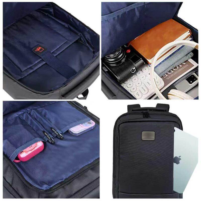 TURISMO - Santhome Expandable 17" Business Backpack - Black