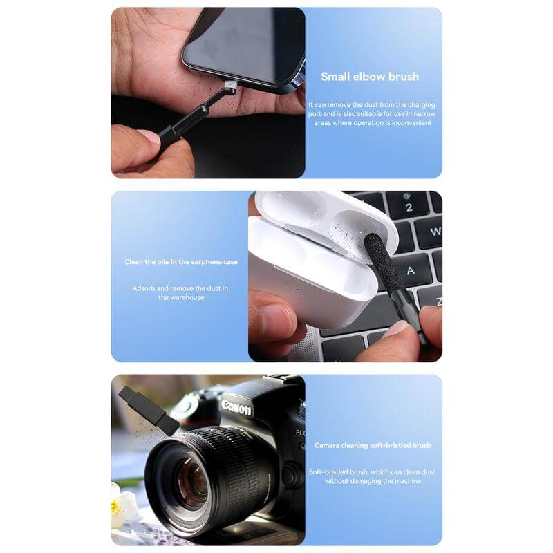 ROMONT - Giftology 6-in-1 Mag Wireless Charger, Multicable & Cleaning Kit