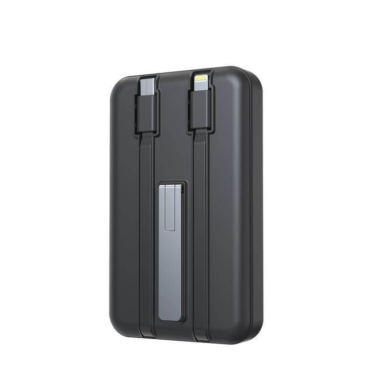 SOLANO - @memorii 10000mAh Mag Wireless Powerbank with Inbuilt Cables