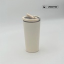 MARBELLA - Hans Larsen Double Wall Tumbler with Sip Lid 600 ml - Sand