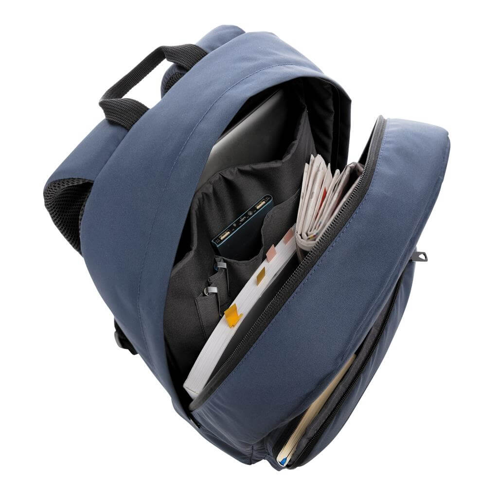 Impact AWARE™ RPET Basic 15.6" Laptop Backpack - Navy Blue