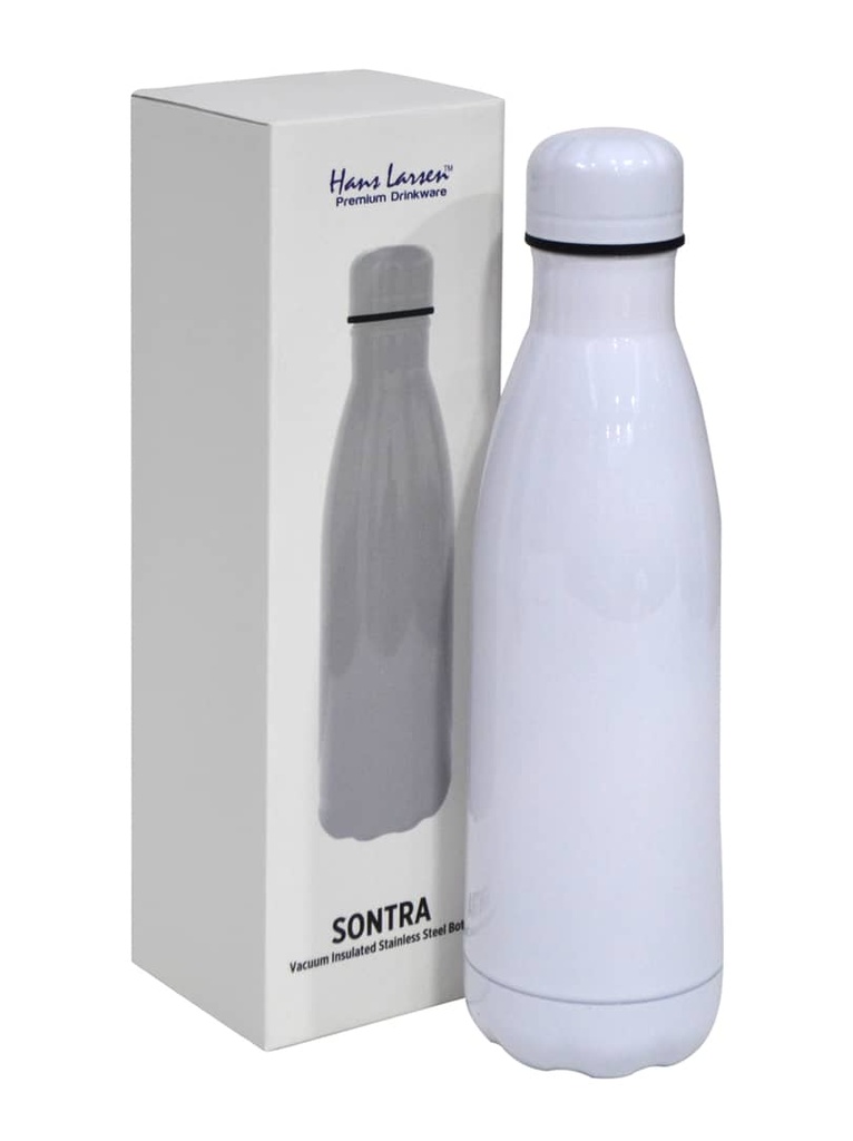 SONTRA - Hans Larsen Double Wall Stainless Water Bottle - White