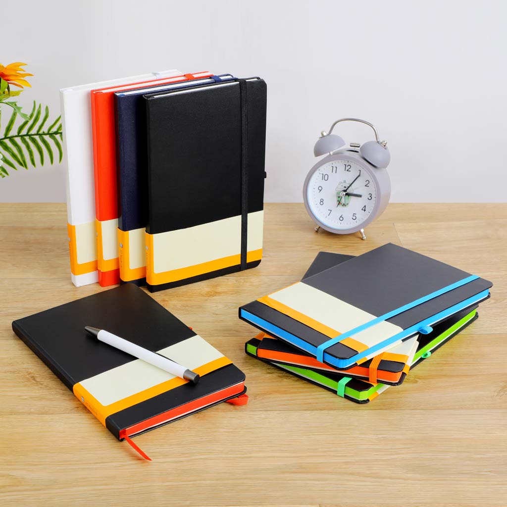 SUKH - SANTHOME A5 Hardcover Ruled Notebook Black-Green