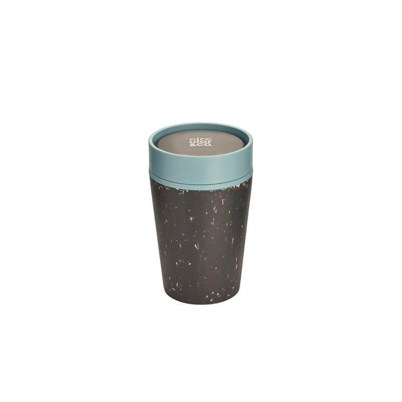 Circular Cup 8oz Black & Faraway Blue