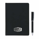 TOMAR - SANTHOME Set Of PU Thermo Notebook And Pen - Black