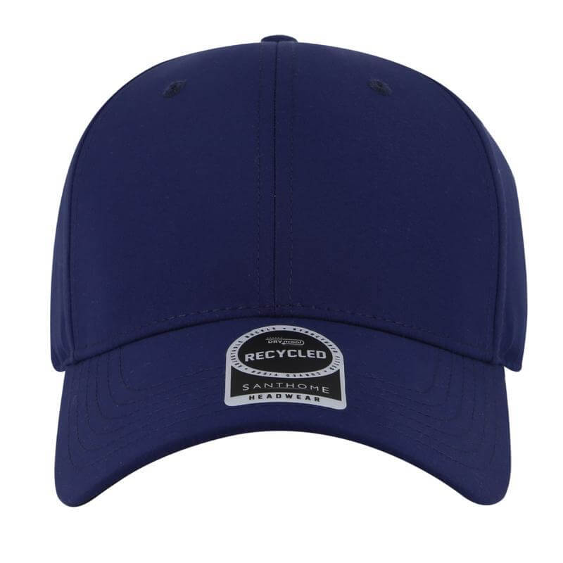 ULTRA - Santhome 6 Panel Recycled Dry n Cool Cap - Navy Blue