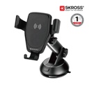 SKROSS Car Phone Holder & Wireless Charger - Black