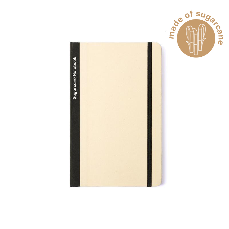 BUREN - eco-neutral Sugarcane Paper A5 Notebook - Black