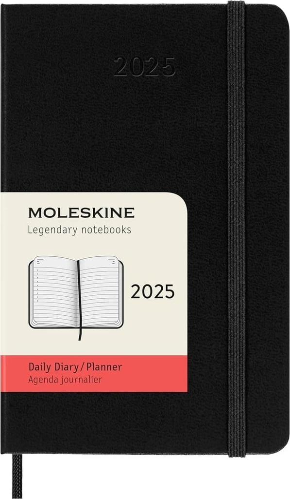 Moleskine 2025 Daily 12M Planner - Hard Cover - Large