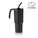 [DWHL 3235] FORZA 360 - Hans Larsen Recycled Stainless Steel/PP Tumbler with 360 Branding - Black
