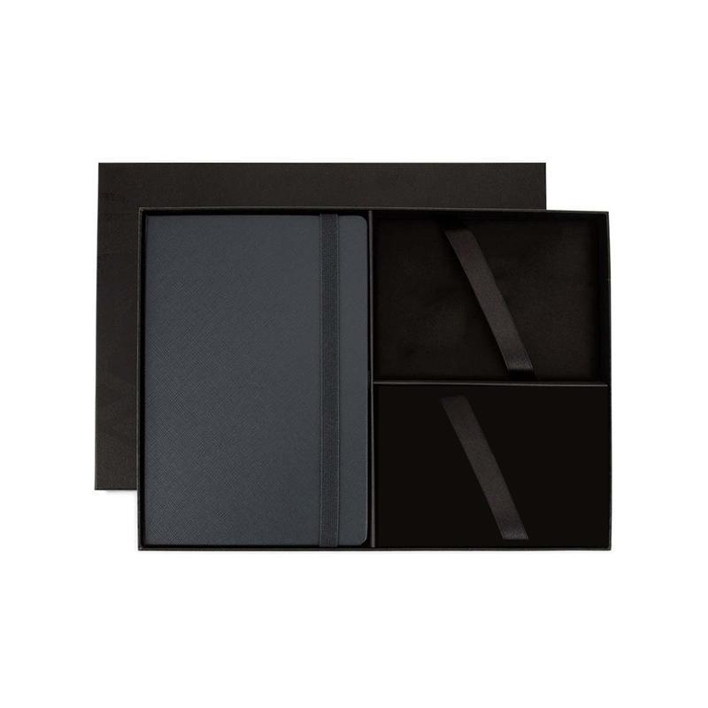 Cross Hardcover Notebook & 3pc Gift Box - Navy Blue