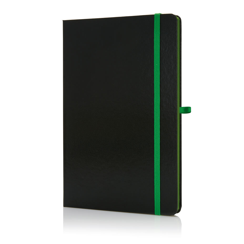 SUKH - SANTHOME A5 Hardcover Ruled Notebook Black-Green