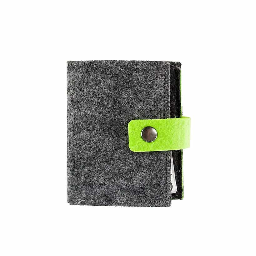 Eco-neutral Felt Cards Holder - Dark Grey