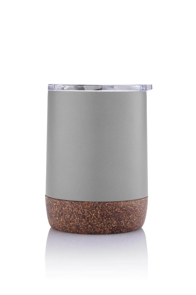 GOUDA - Hans Larsen Vacuum Mug With Cork Base - Grey