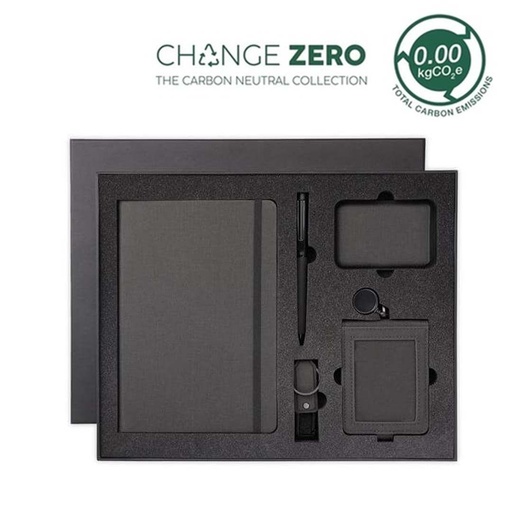 [GSSN 9607] ALMADA - CHANGE ZERO Sustainable 5pc Onboarding Gift Set - Black