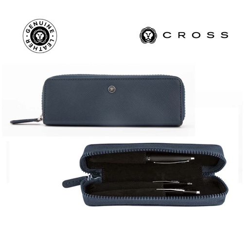 [LACR 2013] CROSS Leather Pen Case - Blue