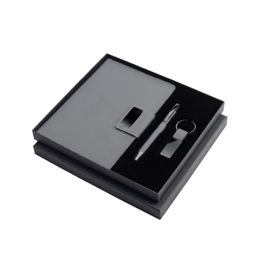 [GSGL 9631] REGENT - Giftology Set of Notebook, Keychain and Pen - Grey